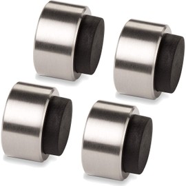 4 x Stopla Arkon Door Stop, Diameter 32 mm, Depth: 20 mm, Real Stainless Steel