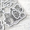FUGUT Merry Christmas Clear Stamps and Metal Cutting Dies Set