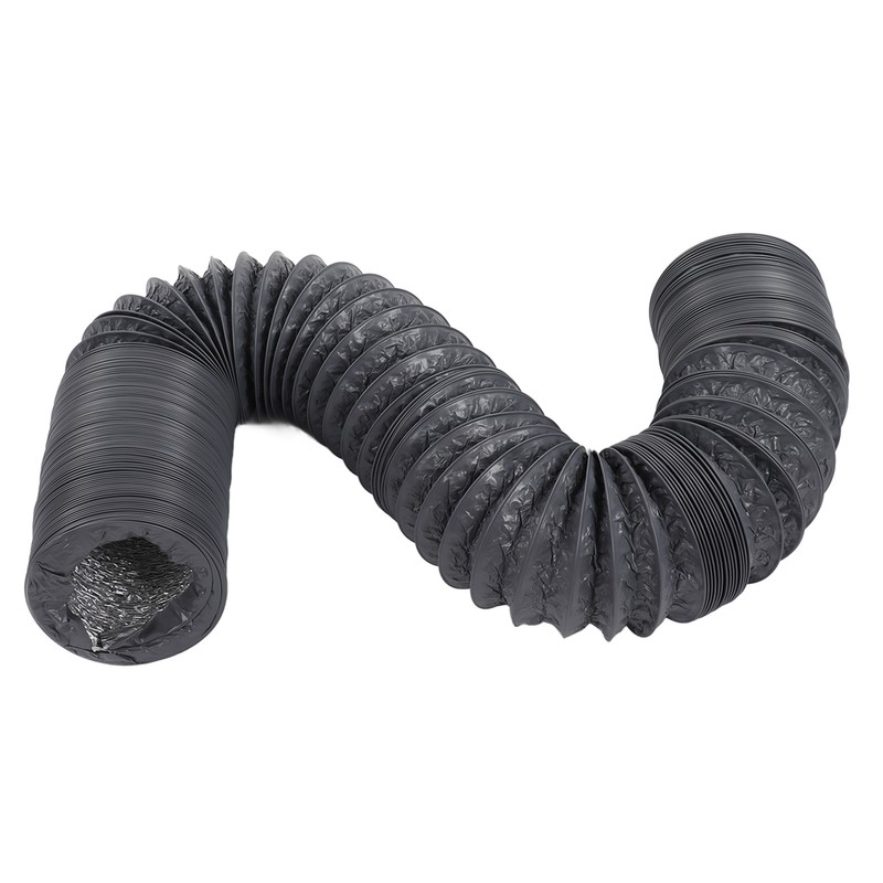 Flexible Aluminum Ducting Duct 1m Length with Clamp for Ventilation