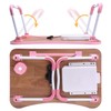 Slendor Lap Desk with Tablet Slot, Foldable Laptop Table with