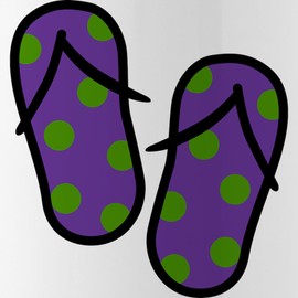 CafePress Beach Flip Flops Stainless Water Bottle 1 1.0L (34 oz) Stainless Steel Water Bottle