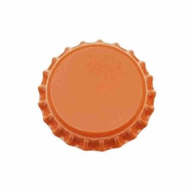 North Mountain Supply Beer Bottle Crown Caps - Orange - Oxygen Barrier - 250 Count