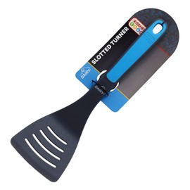 Dairy Blue Slotted Turner Spatula - Heavy Duty Silicone Kitchen Utensil for Cooking and Baking - Ergonomic Handle and Comfortable Grip - Color Coded Kitchen Tools by The Kosher Cook