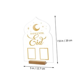 Gadpiparty Handwritten Countdown Acrylic Display with Base Perpetual Month Date Reminder for Home Office Festive Decoration for Special Occasions