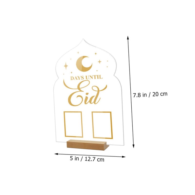 Gadpiparty Handwritten Countdown Acrylic Display with Base Perpetual Month Date