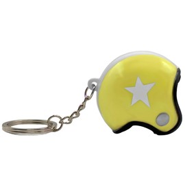 AUTOZOCO Motorcycle Helmet 3D Motorcycle Helmet Keychain Key Chain Keychain Key Chain Souvenir Plastic, yellow