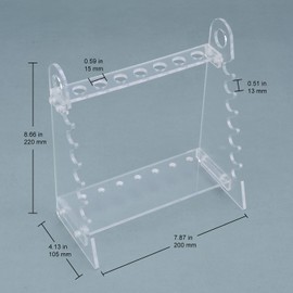 stonylab Pipette Rack, Detachable Plexiglass Pipette Holder Stand Pipet Rack with 1.5 cm Hole Diameter
