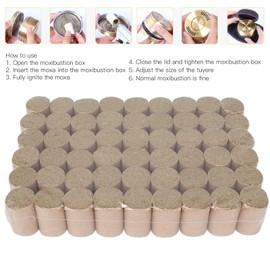 Moxa Stick, 54 Pieces Moxa Cones 10:1 Household Portable Natural Chinese Mugwort Therapy Moxibustion Stick Roll