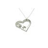25 Year Wedding Anniversary Necklace - Heart Shaped with 25