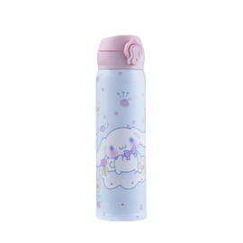 Cartoon Anime Water Bottle, 500ml Reusable Cup for Girls (blue02)