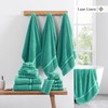 LANE LINEN Luxury Bath Towels Set - 100% Cotton Bathroom