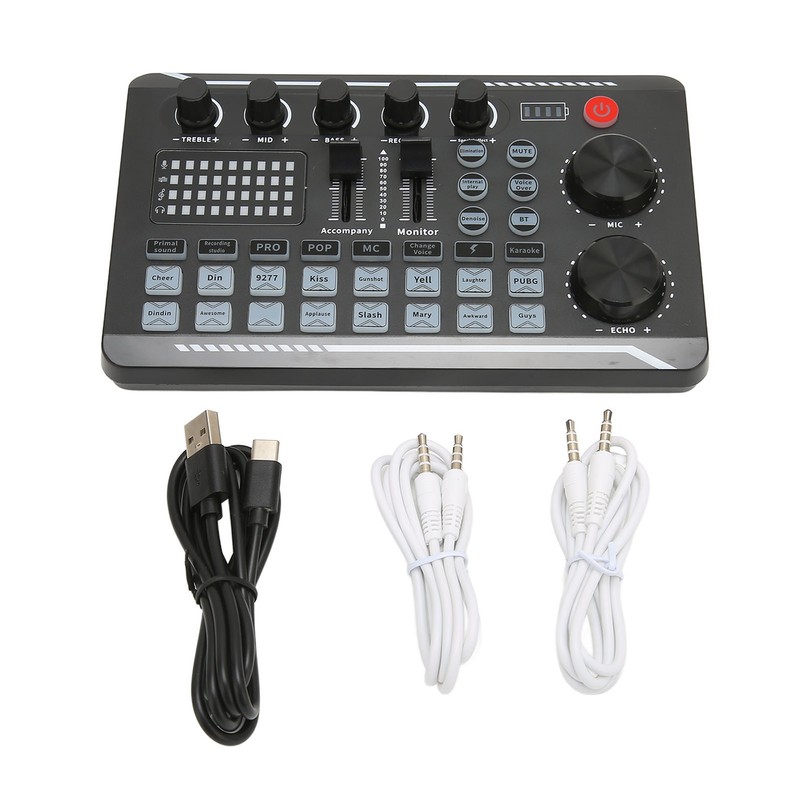 Sound Mixer Multiple Sound Effects Voice Change Live Broadcast Sound