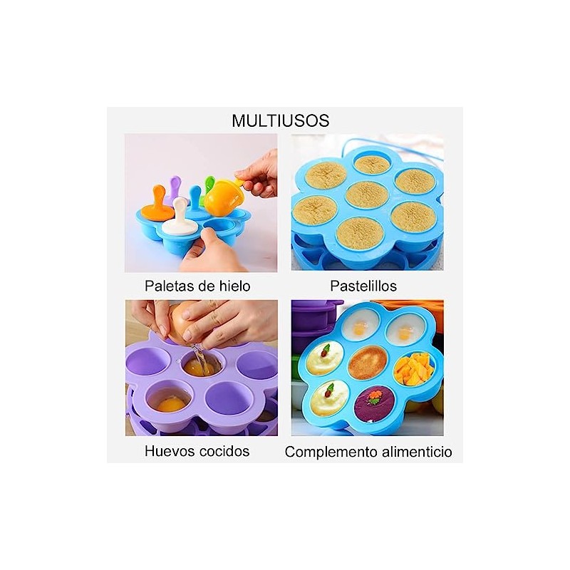 U Chef Moldes de Silicona para Paletas de Hielo, Contenedor