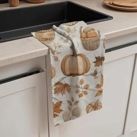 Premium Waffle Microfiber Kitchen Towels - Quick Dry, Absorbent, Reusable Cleaning Dish Towels, Tea Towels & Hand Towels, Sustainable Decorative Cloth, 30x18 Inches Harvest