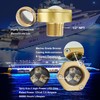 JXOFROAD IP68 Underwater 1/2" NPT Boat Drain Plug Lights with