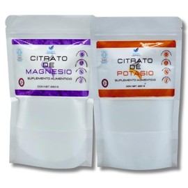 Citrato De Magnesio 250 G. Y Citrato De Potasio 250 G. 100% Puro SAISA HERBAL