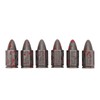 6 Pcs Bullet Metal Dice Set Micro Polyhedral Bloodstained Bullet
