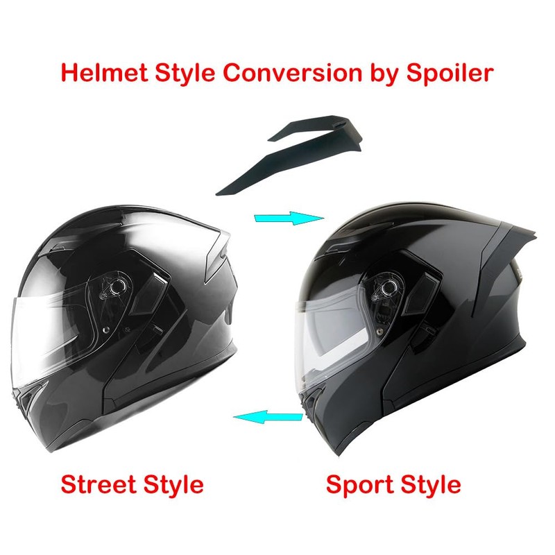 1Storm Motorcycle Modular Full Face Helmet Flip up Dual Visor