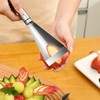 Fruit Vegetable Carving Knife Stainless Steel Triangular Shape Channel Knife