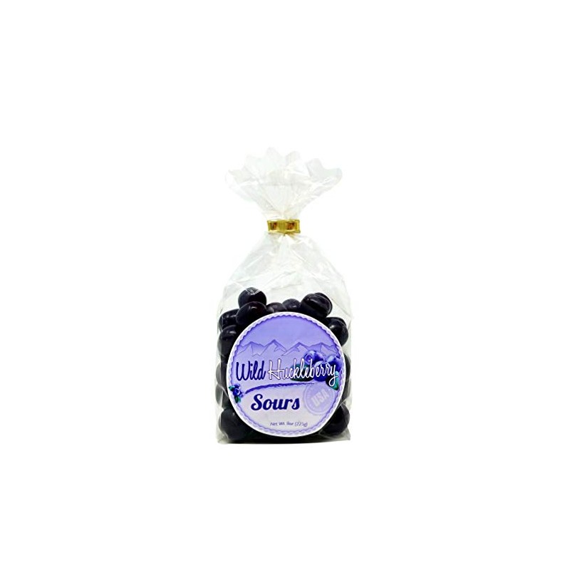 Wild Huckleberry Candy Sours 8 oz, Made in USA