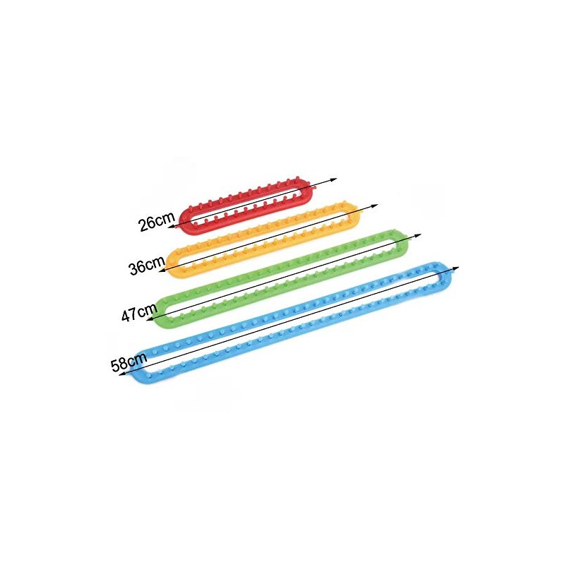 26 cm Red, Knitting Looms Set with Hook Needle, Round