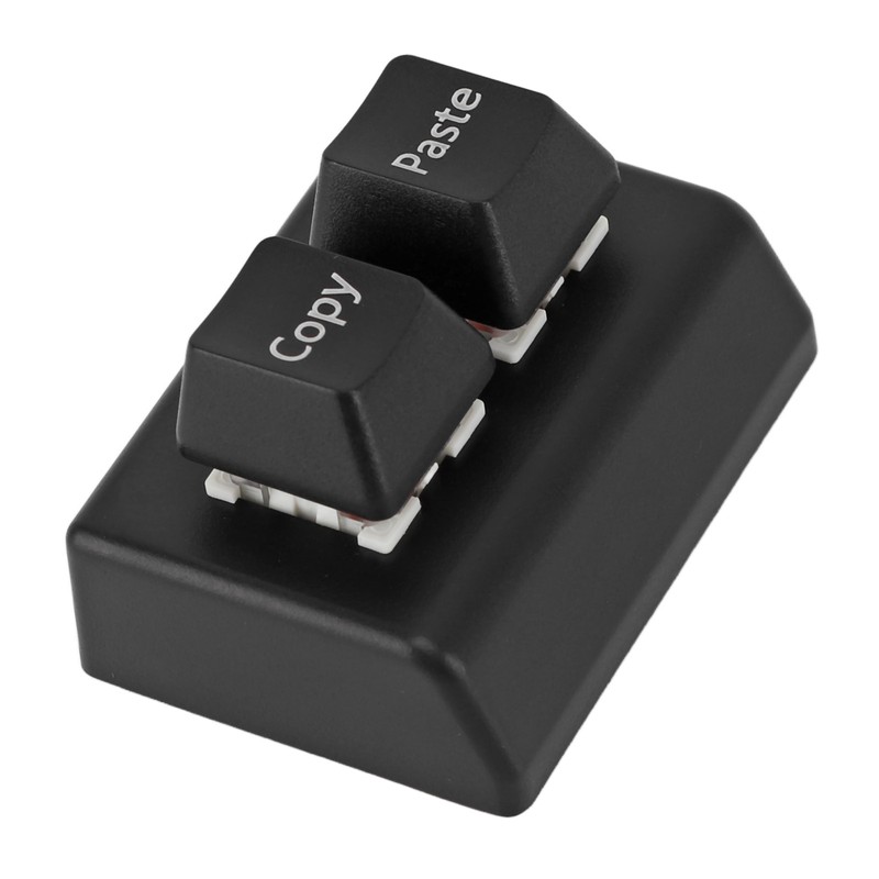 Programmable Keypad 2 Keys Copy Paste Red Switch USB C
