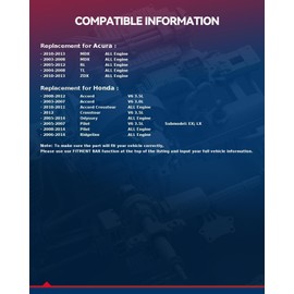 KAX Timing Belt Kit with Water Pump for Honda Odyssey 2005-2014, Pilot 2005-2014, Accord 2003-2012, Crosstour, Ridgeline 2006-2014, Acura MDX TL RL ZDX, OE# 14400-RCA-A01, 38920-RCA-A03 19200-RDV-J01