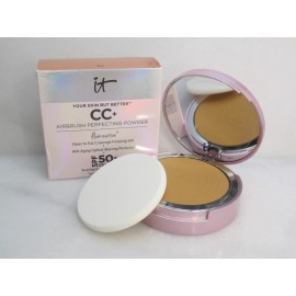 IT COSMETICS CC+ AIRBRUSH PERFECTING POWDER ILLUMINATION SPF 50+ RICH NWB 3PCS