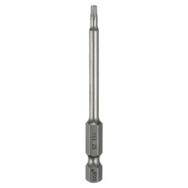 HARFINGTON T10 Torx Head Screwdriver Bit 1/4" Hex Shank 3" (75mm) Long Magnetic No Hole Tip Tamper Proof 6 Point Star Screw Driver Drill Bits S2 Steel Industrial Power Screwdrivers