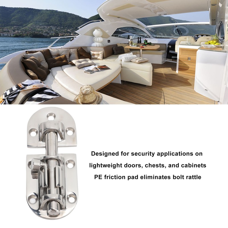 Locker Latch 86mm Long 316 Stainless Steel Mirror Polished Finish
