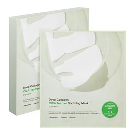 SUNGBOON EDITOR SUNGBOON EDITOR Deep Collagen CICA Tea tree Overnight Mask 37gx4ea | Real Collagen Face Mask with Tea tree & Centella | Acne Face Mask for Calming & Soothing | Korean Skin Care