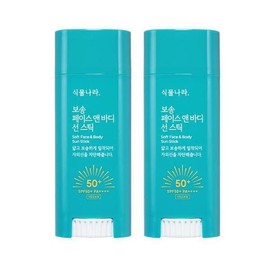 Plant Lab 식물나라 보송 페이스 앤 바디 선스틱 30g x 2개 더블 기획, SPF50+ PA++++ Plant Nation Soft Face and Body Sun Stick 30g x 2 Double Set, SPF50+ PA++++ [Bosong Face & Body Sunstick 30g x 2 pieces]