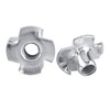 Eujgoov 4 Prong Zinc Plated Carbon Steel T Nuts for