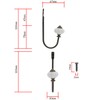 Fuxxer® Antique Coat Hooks Towel Hooks Ceramic & Brass Design