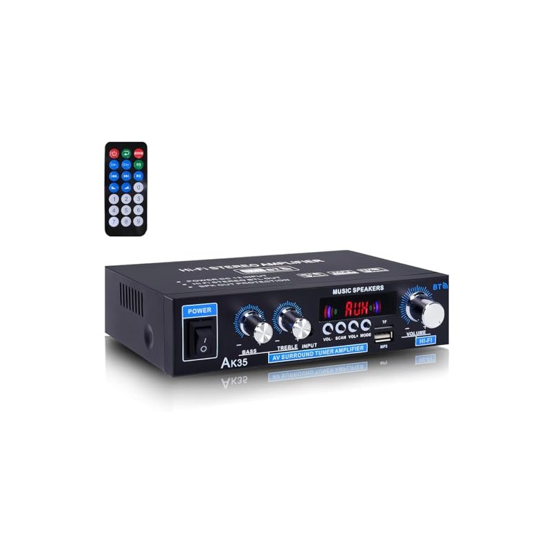 AK35 200W Stereo Amplifier 2.0 Channel Mini Amplifier Stereo Audio
