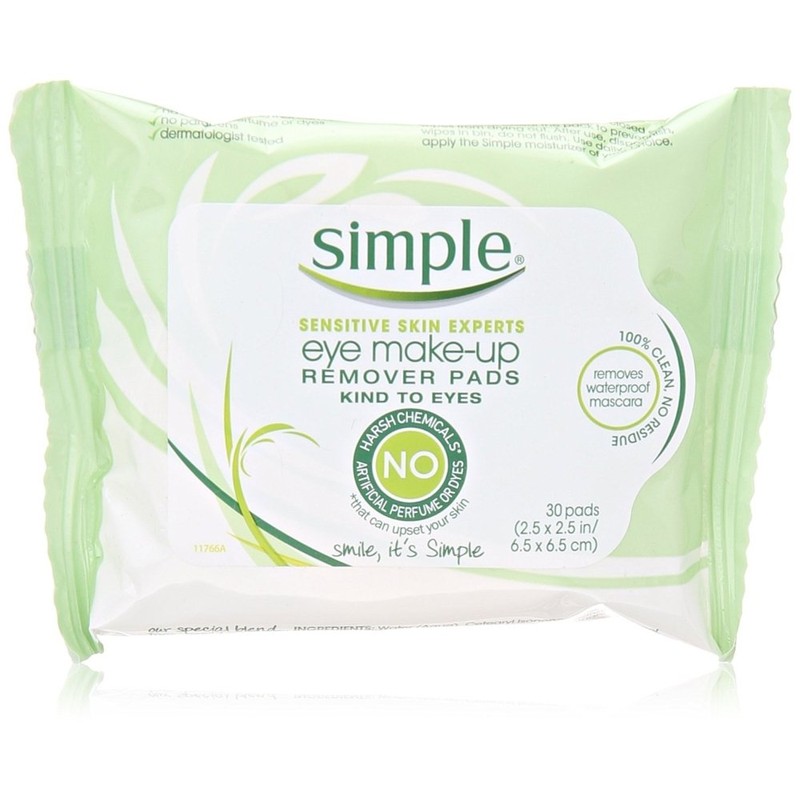 Simple Kind to Skin Eye Make Up Remover Pads Pack