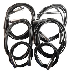 Your Cable Store XLR/Mic Cable Kit Two 6 ft, Two 10 ft and Two 15 Foot XLR Patch Cables