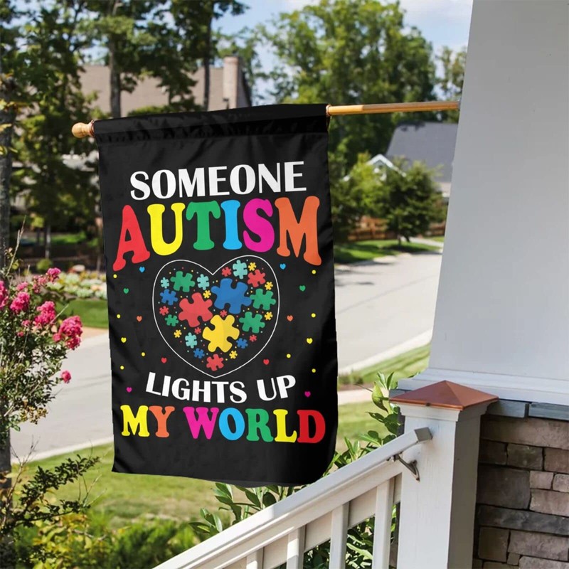 Autism Awareness Garden Yard Double Sided Vertical Flag 12 X