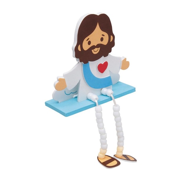 Jesus with Dangle Legs Foam Craft Kit - Easter, Holiday