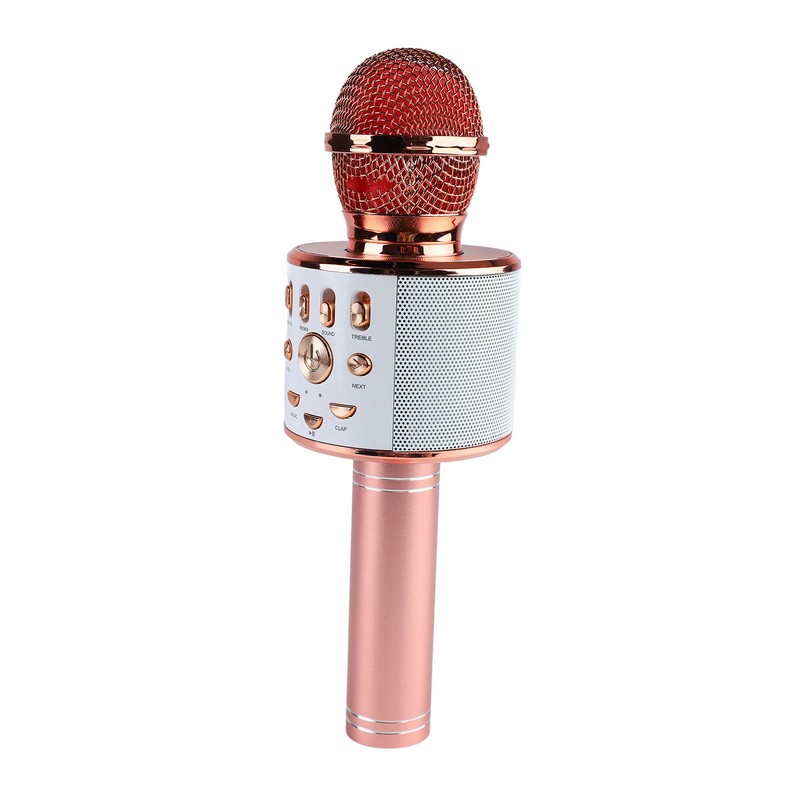 Kids Singing Microphone Portable Handheld Wireless Bluetooth Condenser Mic Speaker