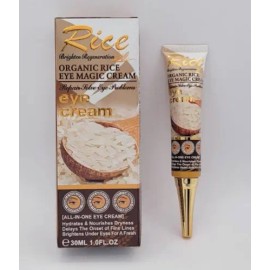 Crema Mágica De Arroz, Contorno Ojos, Nutre, Ilumina, Arruga