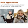 Geyoga 2 Pairs Winter Fingerless Gloves Long Thermal Knitted Mittens
