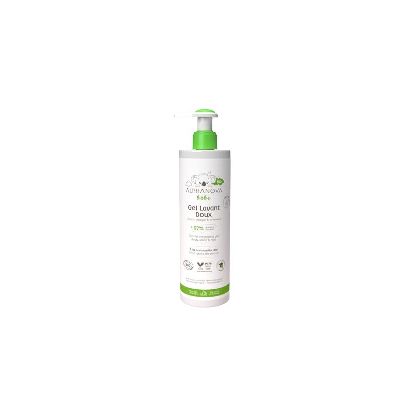 Alphanova Bébé Organic Wash Gel Mild, 400 ml