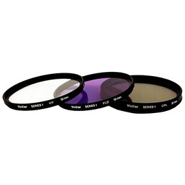 Vivitar 3 Pc Filter Kit 52MM Uv/cpl/fdl