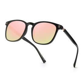 FIMILU Polarized Sunglasses for Women, Vintage Square Frame UV Protection Trendy Fashion Shades for Travelling Outdoor c18515