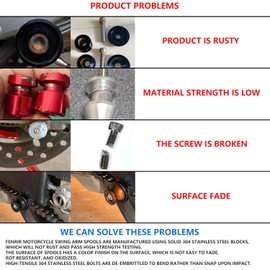 FENRIR Motorcycle Swing Arm Spools Paddock Stand Bobbins Cotton Reels Sliders For M10XP1.5 Norden901 Svartpilen801 RC390 1290 Super Adventure 990/890/790/690/390Duke Adventure Supermoto Enduro 890SMT