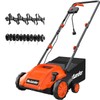 MAXLANDER Electric Dethatcher and Scarifier, 13” 12Amp 2-in-1 Lawn Dethatcher