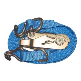 MFREXPRESS 1" x16' Ratchet Strap Heavy Duty Double J Hooks & D Ring