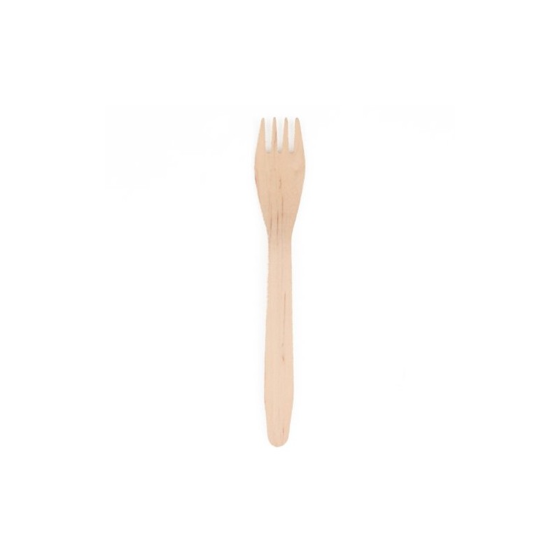 25 Disposable Wooden Forks 16.5 cm PS Disposable Tableware 18324