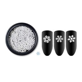 OSALADI Christmas Nail Art Sequins Christmas Nail Art Slices Snowflake Nail Sequins Christmas Nail Glitter Christmas Nail Art Stickers Snowflake Nail Art Nail Flakes Flash
